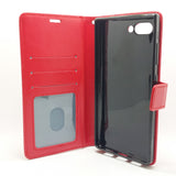 BlackBerry Key 2 - Magnetic Wallet Card Holder Flip Stand Case Cover with Strap [Pro-Mobile]