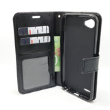 LG Q6 - Magnetic Wallet Card Holder Flip Stand Case Cover with Strap [Pro-Mobile]