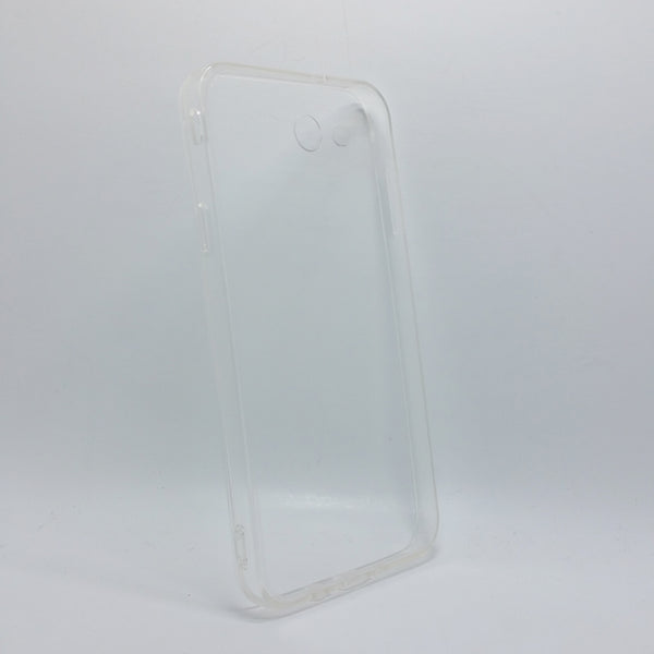 Samsung Galaxy J7 2017 - Clear Transparent Silicone Phone Case With Dust Plug [Pro-Mobile]
