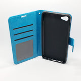 Alcatel A50 - Magnetic Wallet Card Holder Flip Stand Case Cover with Strap [Pro-Mobile]