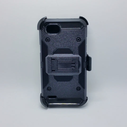 LG Q6 - Heavy Duty Transformer Case with Rotating Belt Clip [Pro-Mobile]