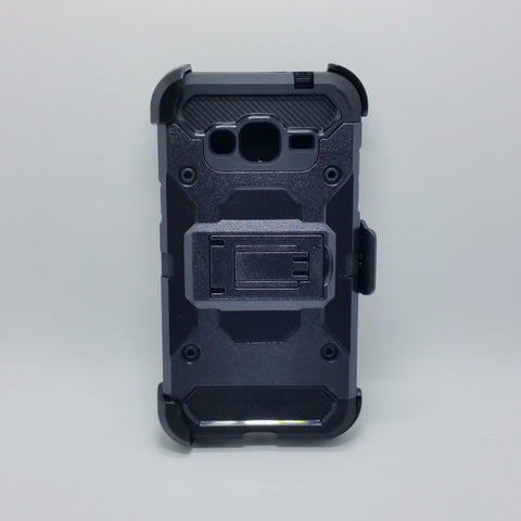 Samsung J3 - Heavy Duty Transformer Case with Rotating Belt Clip [Pro-Mobile]
