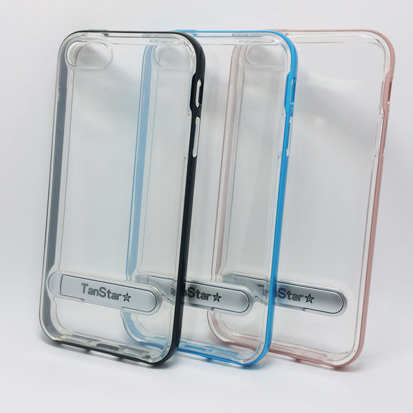 Apple iPhone 5 / 5S / SE - TanStar Aluminum Bumper Frame Case with Kickstand