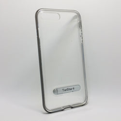 Apple iPhone 7 Plus / 8 Plus - TanStar Aluminum Bumper Frame Case with Kickstand