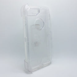 Apple iPhone 7 Plus / 8 Plus - Transparent Heavy Duty Fashion Defender Case with Rotating Belt Clip [Pro-Mobile]