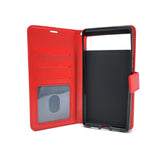 Google Pixel 6 - Magnetic Wallet Card Holder Flip Stand Case Cover with Strap [Pro-Mobile]