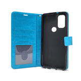 Motorola Moto E20 - Magnetic Wallet Card Holder Flip Stand Case Cover with Strap [Pro-Mobile]