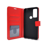 TCL 30 XE 5G - Magnetic Wallet Card Holder Flip Stand Case Cover with Strap [Pro-Mobile]