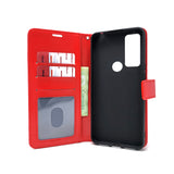 TCL 30 XE 5G - Magnetic Wallet Card Holder Flip Stand Case Cover with Strap [Pro-Mobile]