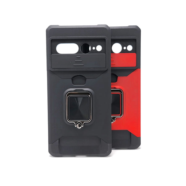 Google Pixel 7 Pro - Transformer Magnet Enabled Case with Ring Kickstand [Pro-M]