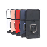 Samsung Galaxy S22 Plus - Secure Card Holder Magnet Enabled Case with Ring Kickstand
