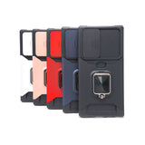 Samsung Galaxy S22 Ultra - Secure Card Holder Magnet Enabled Case with Ring Kickstand