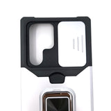 Samsung Galaxy S22 Ultra - Secure Card Holder Magnet Enabled Case with Ring Kickstand