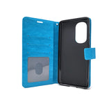 Motorola Moto Edge 2022 - Magnetic Wallet Card Holder Flip Stand Case Cover with Strap [Pro-Mobile]