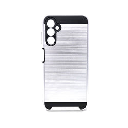 Samsung Galaxy A14 5G - Shockproof Slim Dual Layer Brush Metal Case Cover [Pro-Mobile]