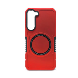 Samsung Galaxy S21 FE - Magnetic RING Charging Reinforced Corners Case with Wireless Charging [Pro-M]