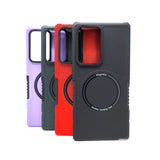 Samsung Galaxy S22 Ultra - Magnetic RING Charging Reinforced Corners Case with Wireless Charging [Pro-M]