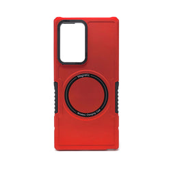 Samsung Galaxy S22 Ultra - Magnetic RING Charging Reinforced Corners Case with Wireless Charging [Pro-M]