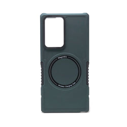 Samsung Galaxy S22 Ultra - Magnetic RING Charging Reinforced Corners Case with Wireless Charging [Pro-M]