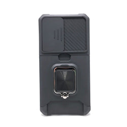 Samsung Galaxy S23 Plus - Secure Card Holder Magnet Enabled Case with Ring Kickstand