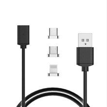 3 in 1 Magnetic Cable Micro USB / Lightning / Type C Fast Connect USB Cable