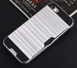 Apple iPhone 5 / 5S / SE - Shockproof Slim Wallet Credit Card Holder Case Cover [Pro-Mobile]