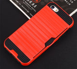 Apple iPhone 5 / 5S / SE - Shockproof Slim Wallet Credit Card Holder Case Cover [Pro-Mobile]