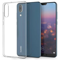 HuaWei P20 Pro - Clear Transparent Silicone Phone Case With Dust Plug [Pro-Mobile]