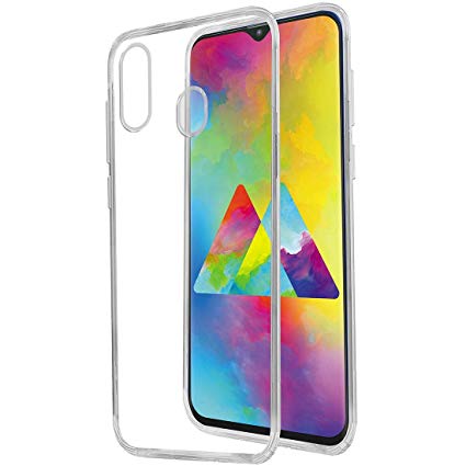 Samsung Galaxy A20S - Clear Transparent Silicone Phone Case With Dust Plug [Pro-Mobile]