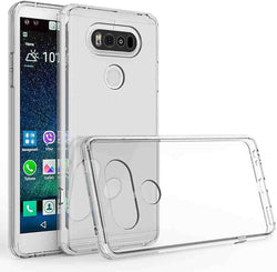 LG V20 - Clear Transparent Silicone Phone Case With Dust Plug [Pro-Mobile]