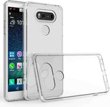 LG V20 - Clear Transparent Silicone Phone Case With Dust Plug [Pro-Mobile]
