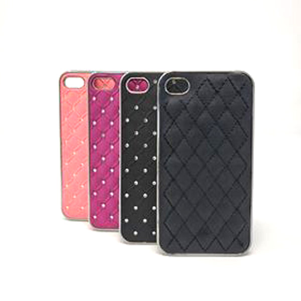 Apple iPhone 4G / 4S - Bling Bling Checked Case