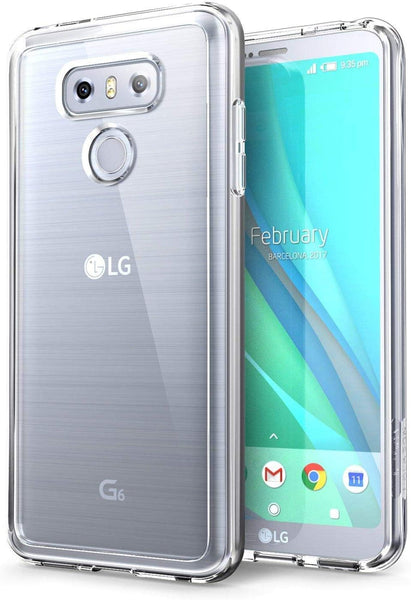 LG G6 - Clear Transparent Silicone Phone Case With Dust Plug [Pro-Mobile]