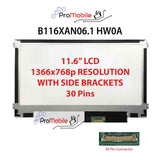 For B116XAN06.1 HW0A 11.6" WideScreen New Laptop LCD Screen Replacement Repair Display [Pro-Mobile]