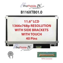 For B116XTB01.0 11.6" WideScreen New Laptop LCD Screen Replacement Repair Display [Pro-Mobile]