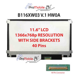 For B116XW03 V.1 HW0A 11.6" WideScreen New Laptop LCD Screen Replacement Repair Display [Pro-Mobile]