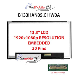 For B133HAN05.C HW0A 13.3" WideScreen New Laptop LCD Screen Replacement Repair Display [Pro-Mobile]