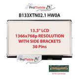 For B133XTN02.1 HW0A 13.3" WideScreen New Laptop LCD Screen Replacement Repair Display [Pro-Mobile]