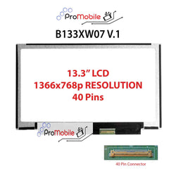 For B133XW07 V.1 13.3" WideScreen New Laptop LCD Screen Replacement Repair Display [Pro-Mobile]