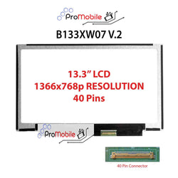 For B133XW07 V.2 13.3" WideScreen New Laptop LCD Screen Replacement Repair Display [Pro-Mobile]