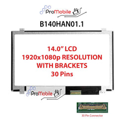 For B140HAN01.1 14.0" WideScreen New Laptop LCD Screen Replacement Repair Display [Pro-Mobile]