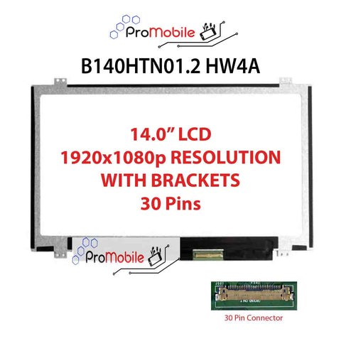 For B140HTN01.2 HW4A 14.0" WideScreen New Laptop LCD Screen Replacement Repair Display [Pro-Mobile]