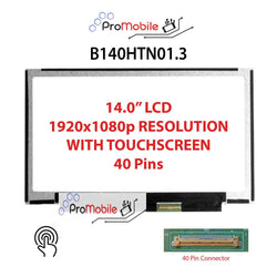 For B140HTN01.3 14.0" WideScreen New Laptop LCD Screen Replacement Repair Display [Pro-Mobile]
