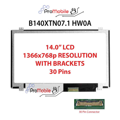 For B140XTN07.1 HW0A 14.0" WideScreen New Laptop LCD Screen Replacement Repair Display [Pro-Mobile]