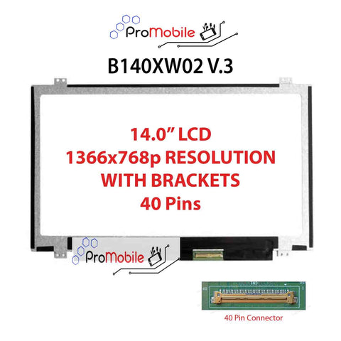 For B140XW02 V.3 14.0" WideScreen New Laptop LCD Screen Replacement Repair Display [Pro-Mobile]