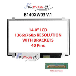 For B140XW03 V.1 14.0" WideScreen New Laptop LCD Screen Replacement Repair Display [Pro-Mobile]