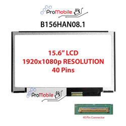 For B156HAN08.1 15.6" WideScreen New Laptop LCD Screen Replacement Repair Display [Pro-Mobile]