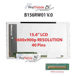 For B156RW01 V.0 15.6" WideScreen New Laptop LCD Screen Replacement Repair Display [Pro-Mobile]