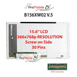 For B156XW02 V.5 15.6" WideScreen New Laptop LCD Screen Replacement Repair Display [Pro-Mobile]