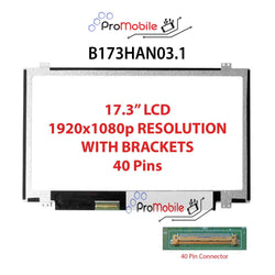 For B173HAN03.1 17.3" WideScreen New Laptop LCD Screen Replacement Repair Display [Pro-Mobile]